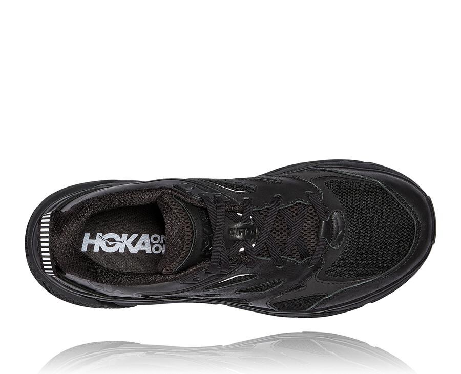 Running Shoes Mens - Hoka One One Clifton L - Black - KWXCOFM-26